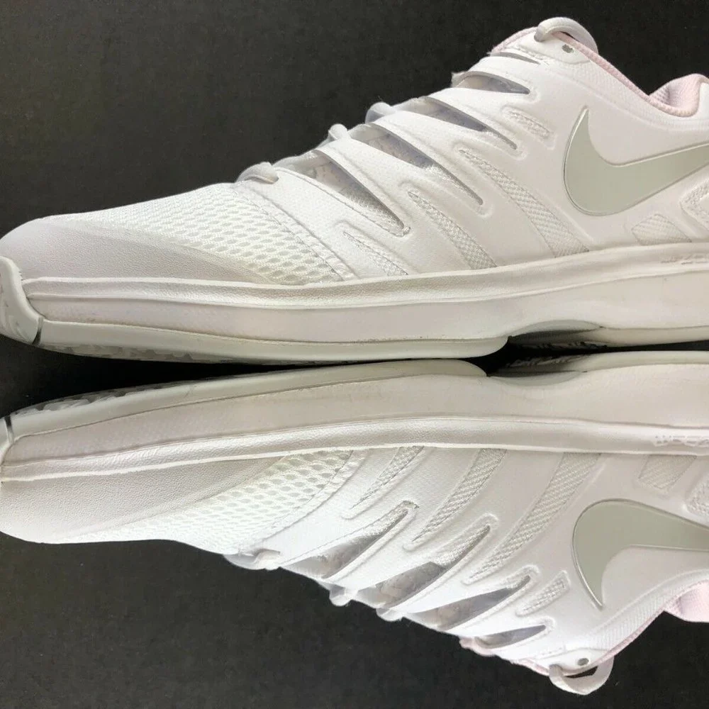 Nike Air Zoom Prestige Tennis Shoes Womens Sz 11 White Pink - Picture 4 of 8